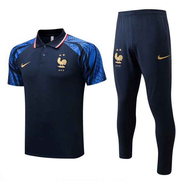 Polo France Ensemble Complet 2022-23 Bleu